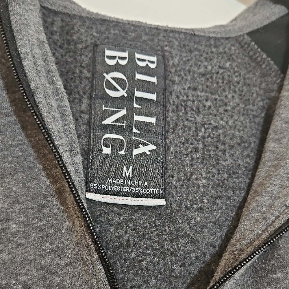 Billabong Charcoal and Black Zip-Up Hoodie - Picture 2 of 11